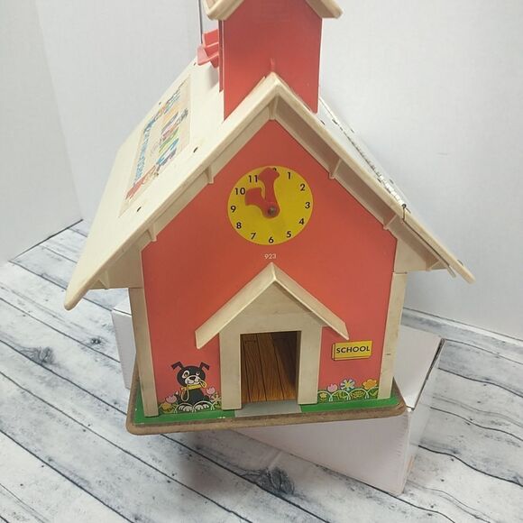 Vintage 1971 Fisher Price Little People Play Family School House #923 - Picture 12 of 12